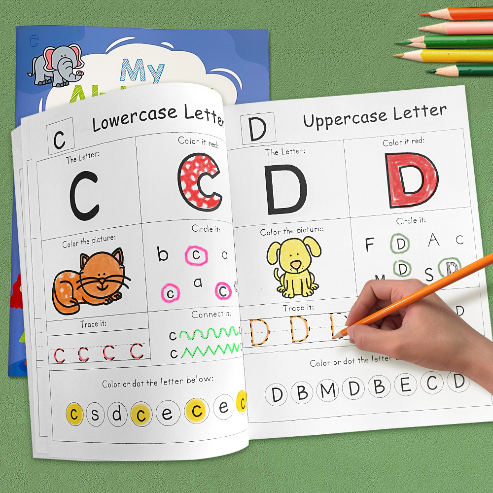 Learning Workbook Preschool - 54 페이지 문자 A-Z 알파벳 파닉스
