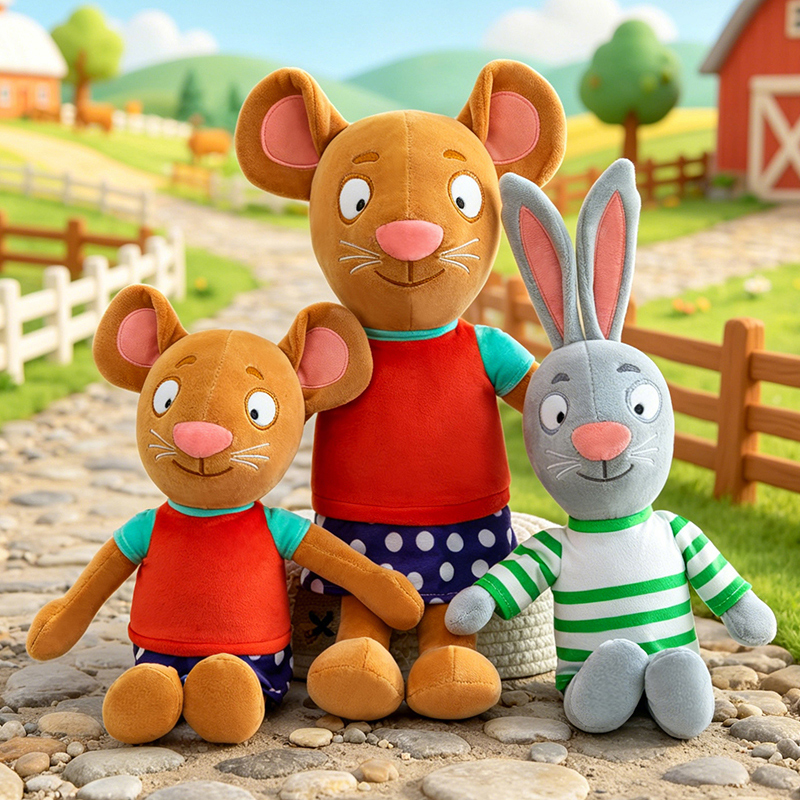 Kids Education Movies - 30/60cm 귀여운 피프 앤 포시 봉제인형