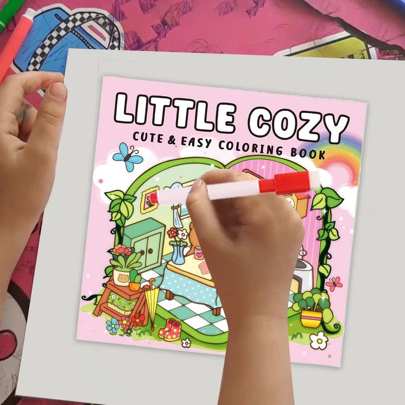 Learning Workbook Preschool - 유아를위한 색칠하기 책 쉬운 아늑한 색칠하기