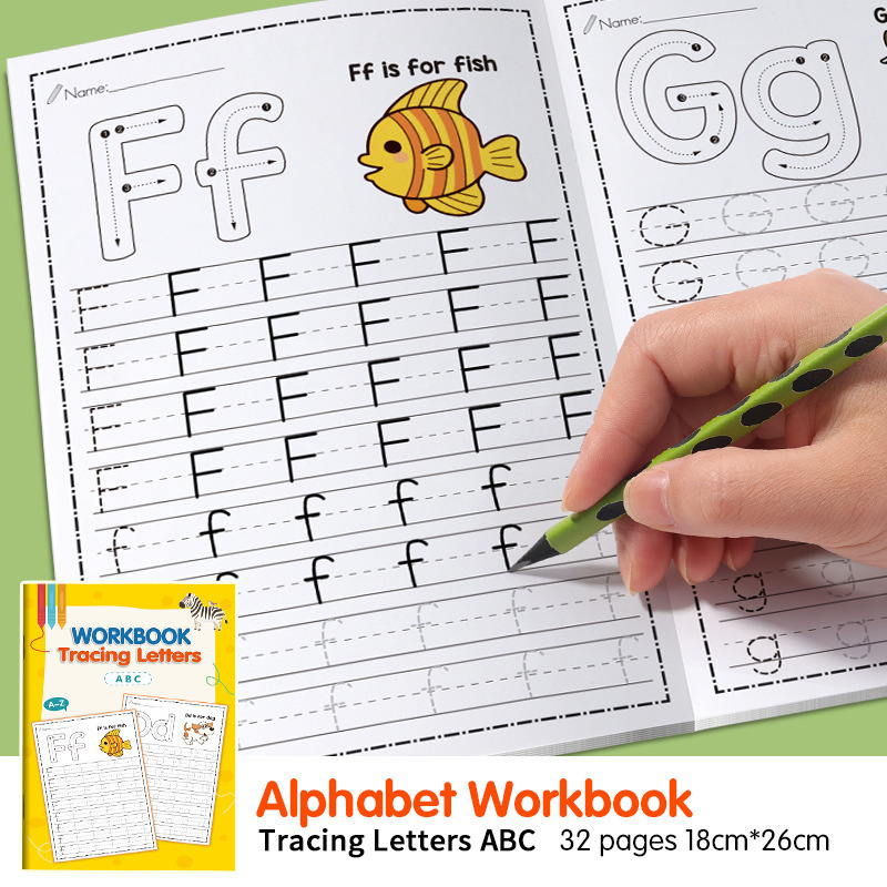 Learning Workbook Preschool - 어린이 유치원 알파벳 연습 워크북 글자