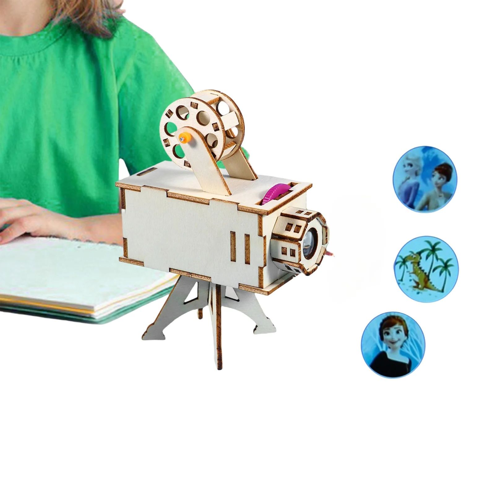 Drawing Projector Kids - DIY 나무 과학 프로젝트 모델 키트
