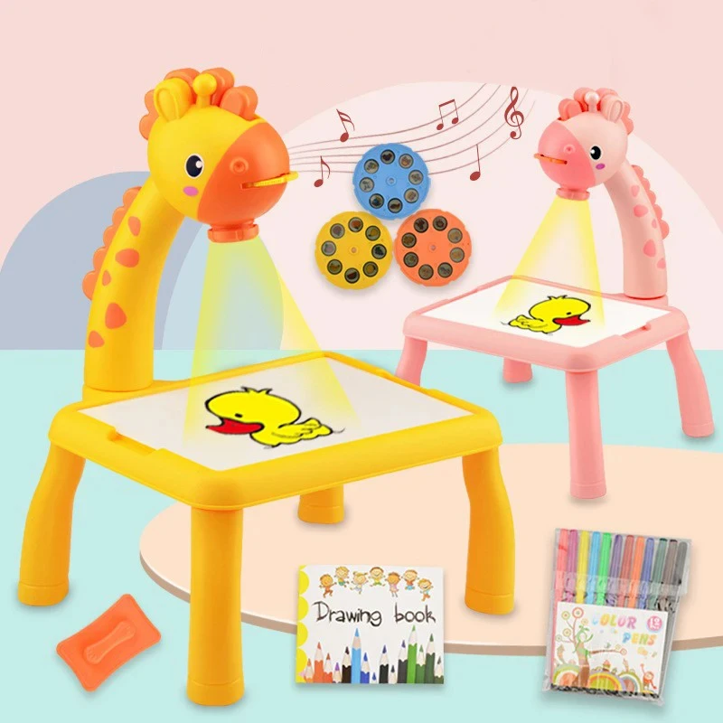 Drawing Projector Kids - 어린이 LED 프로젝터 아트 드로잉 테이블