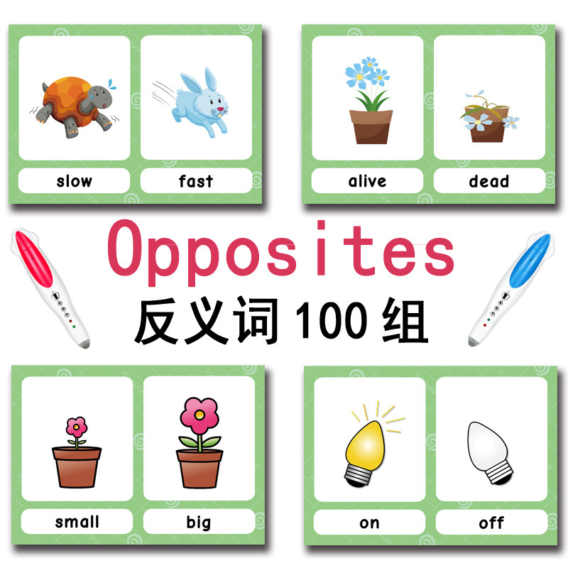 100가지 반대되는 단어 플래시 카드 영어 어휘 카드  - English Kids Education 리뷰 및 가격