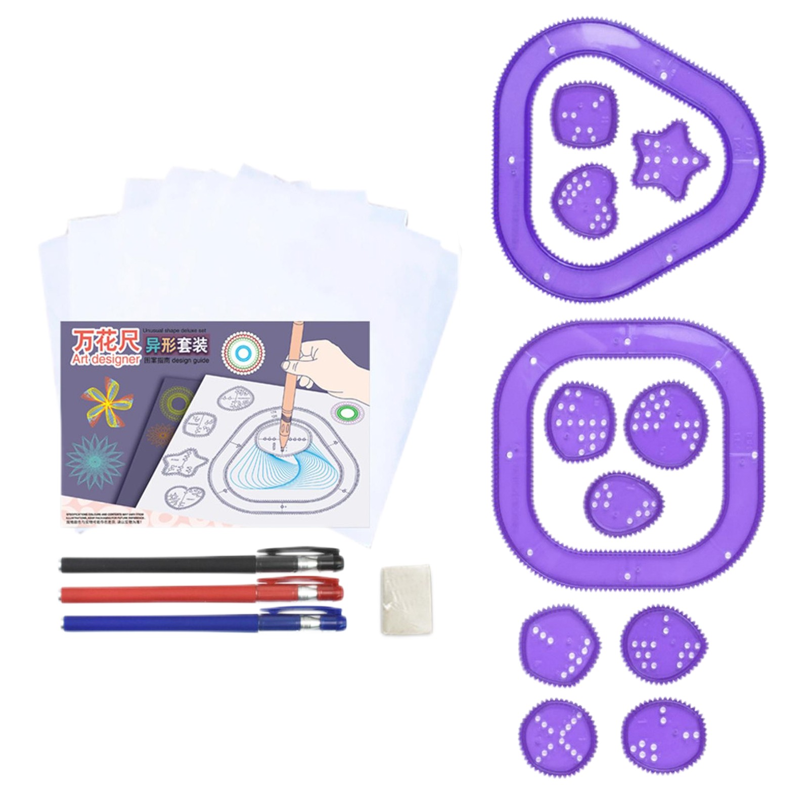 다채로운 스피로그래프 세트 어린이 마법 미술 드로잉 키 - Kids Education Gift 리뷰 및 가격