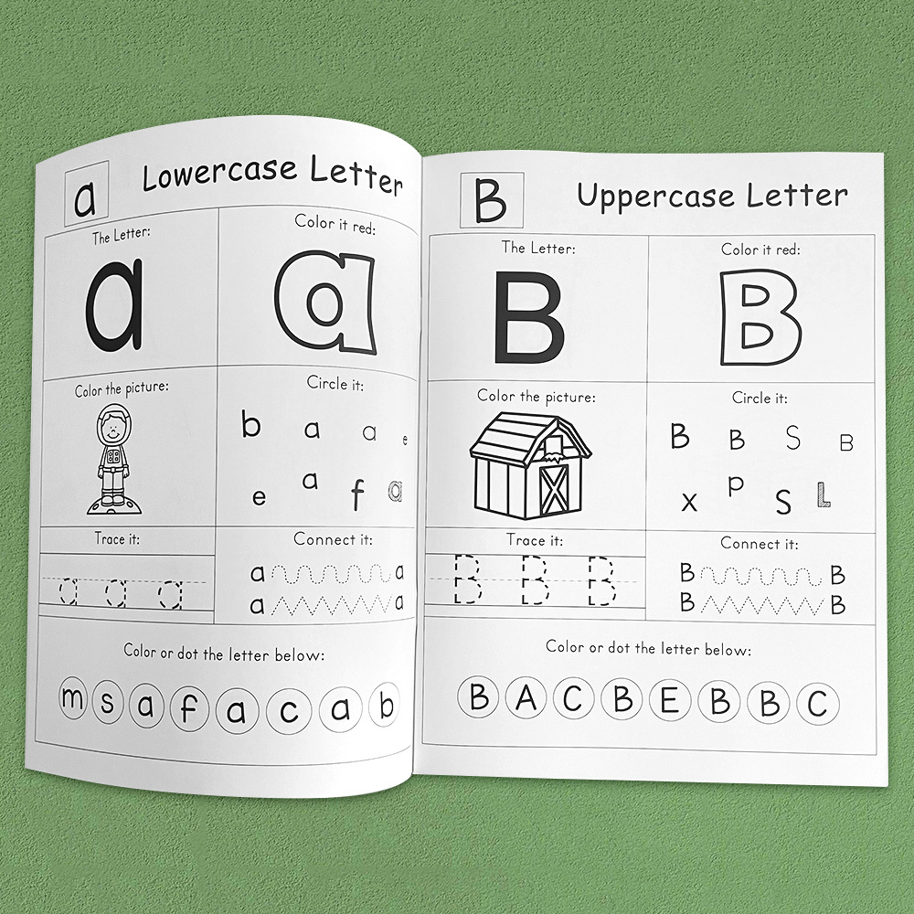 54 페이지 문자 A-Z 알파벳 파닉스 연습 워크북 유 - Learning Workbook Preschool 리뷰 및 가격