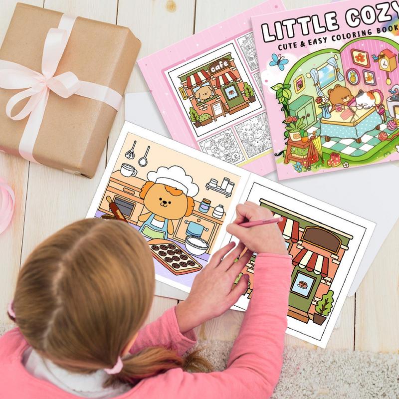 유아를위한 색칠하기 책 쉬운 아늑한 색칠하기 워크북 학 - Learning Workbook Preschool 리뷰 및 가격