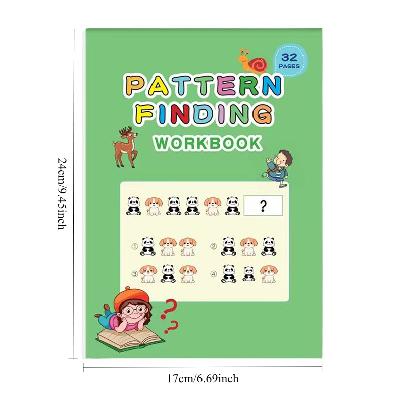 32 페이지 패턴 찾기 워크북 미취학 아동 논리적 사고 - Learning Workbook Preschool 리뷰 및 가격