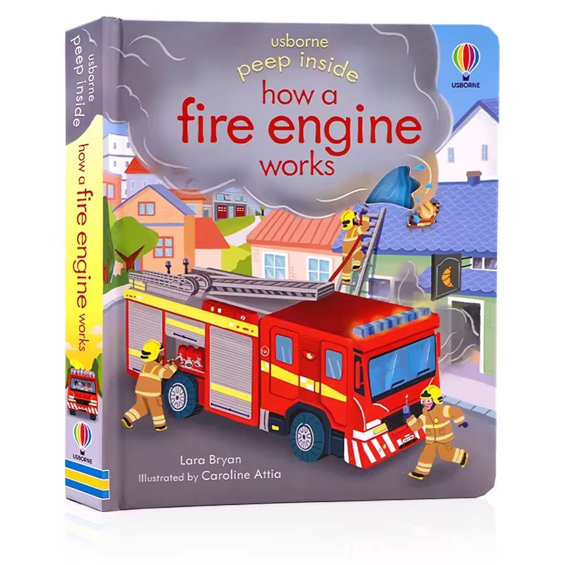 Usborne Peep Inside How A Fire - English Kids Education 리뷰 및 가격