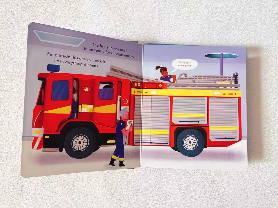 Usborne Peep Inside How A Fire - English Kids Education 리뷰 및 가격