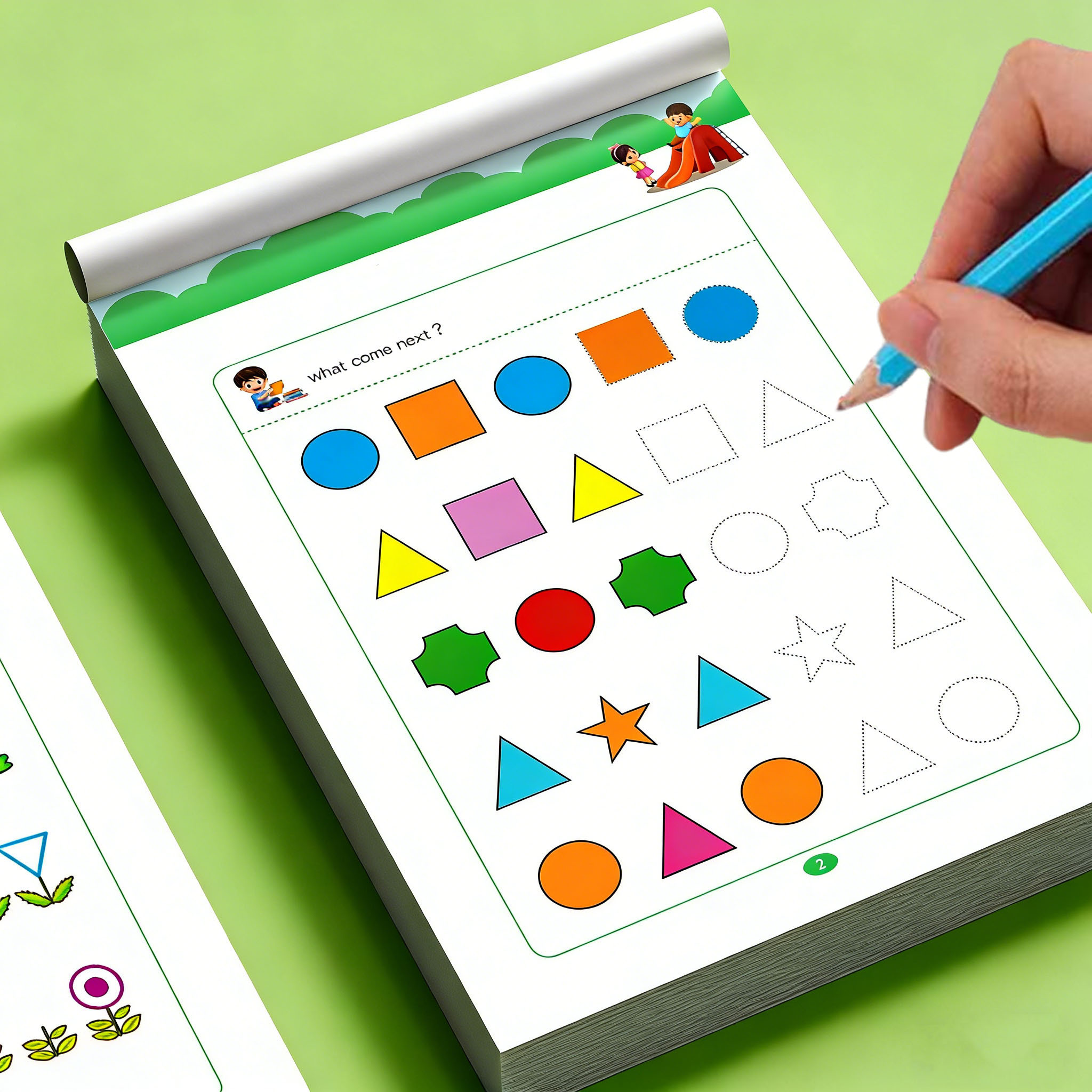 어린이를 위한 패턴 찾기 워크북 |   32페이지 시퀀 - Learning Workbook Preschool 리뷰 및 가격