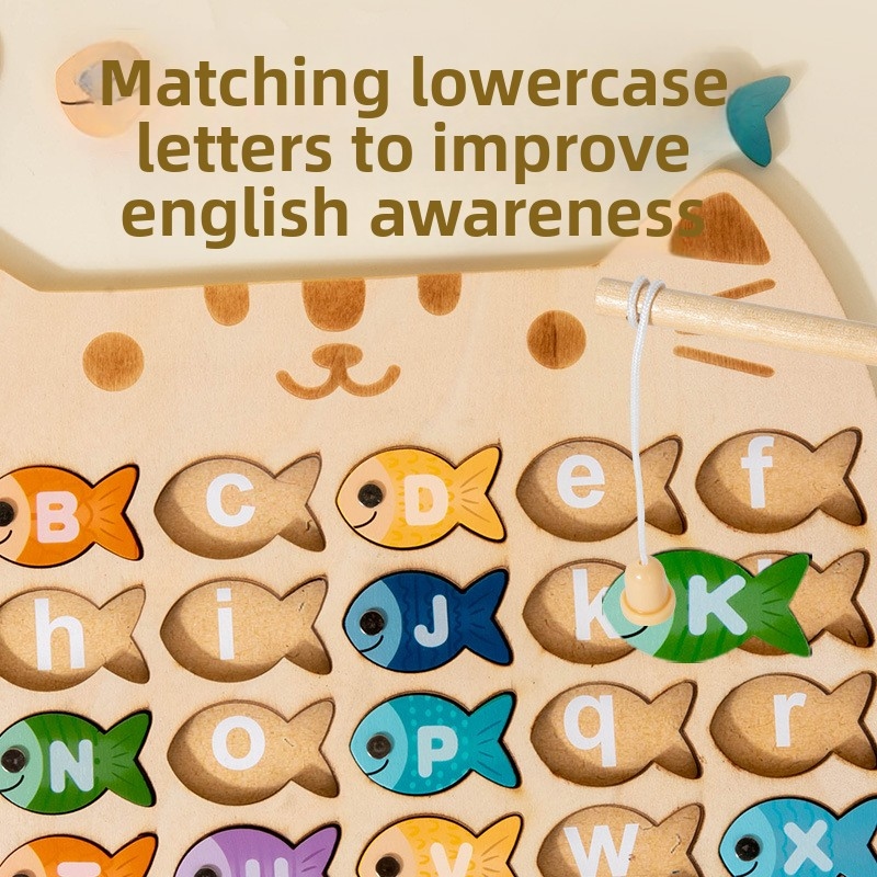 나무 자석 낚시 게임 어린이 ABC 숫자 알파벳 매칭  - Abc Kids Early Education 리뷰 및 가격