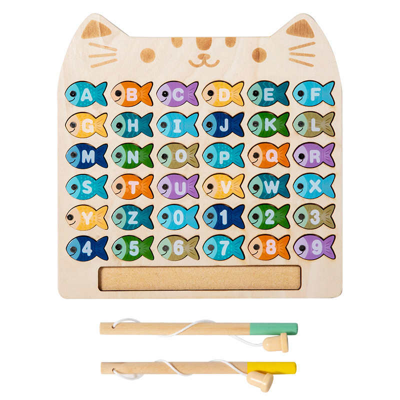 나무 자석 낚시 게임 어린이 ABC 숫자 알파벳 매칭  - Abc Kids Early Education 리뷰 및 가격