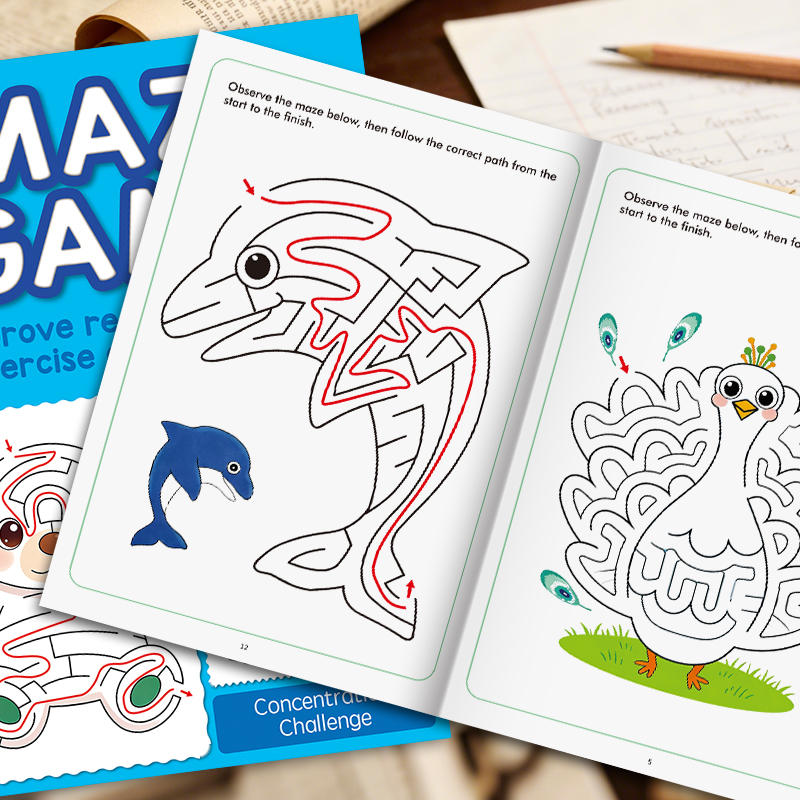 어린이용 미로책, 미취학 아동 학습 활동, 두뇌 발달  - Learning Workbook Preschool 리뷰 및 가격