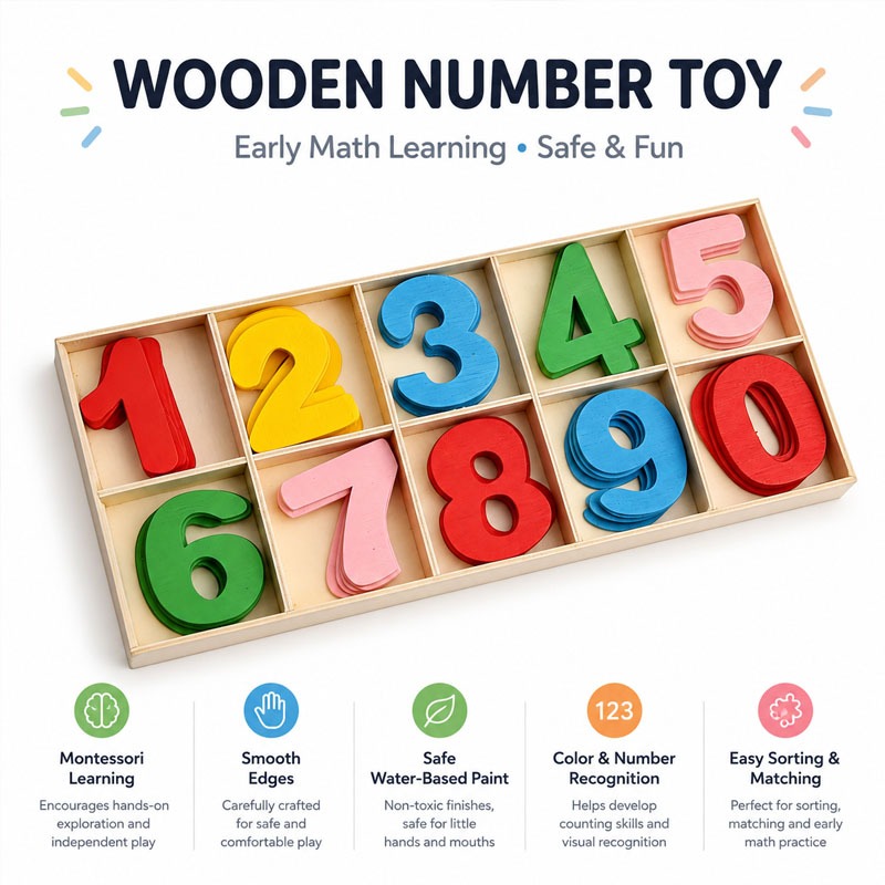 나무 숫자 세트 공예 숫자0-9교육용 DIY 이름 디자 - Kids Education Name 리뷰 및 가격