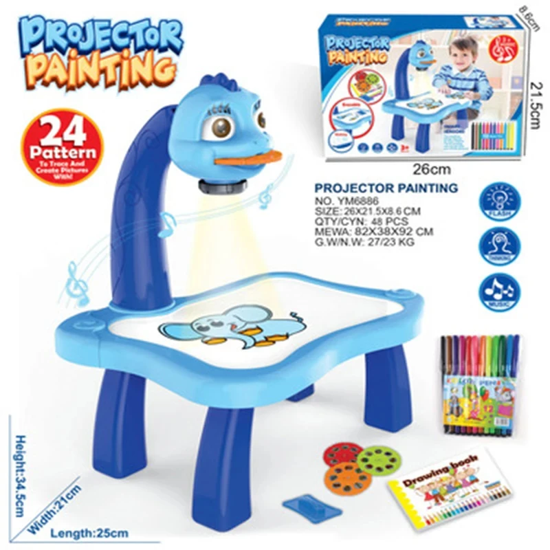 어린이 LED 프로젝터 아트 드로잉 테이블 드로잉 보드 - Drawing Projector Kids 리뷰 및 가격