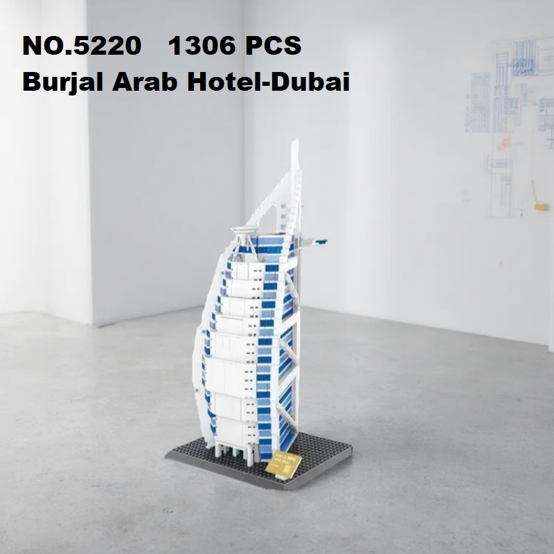 1306pcs 부르잘 아랍 호텔 두바이 건축 블록 모델 - Kids Education In Dubai 리뷰 및 가격