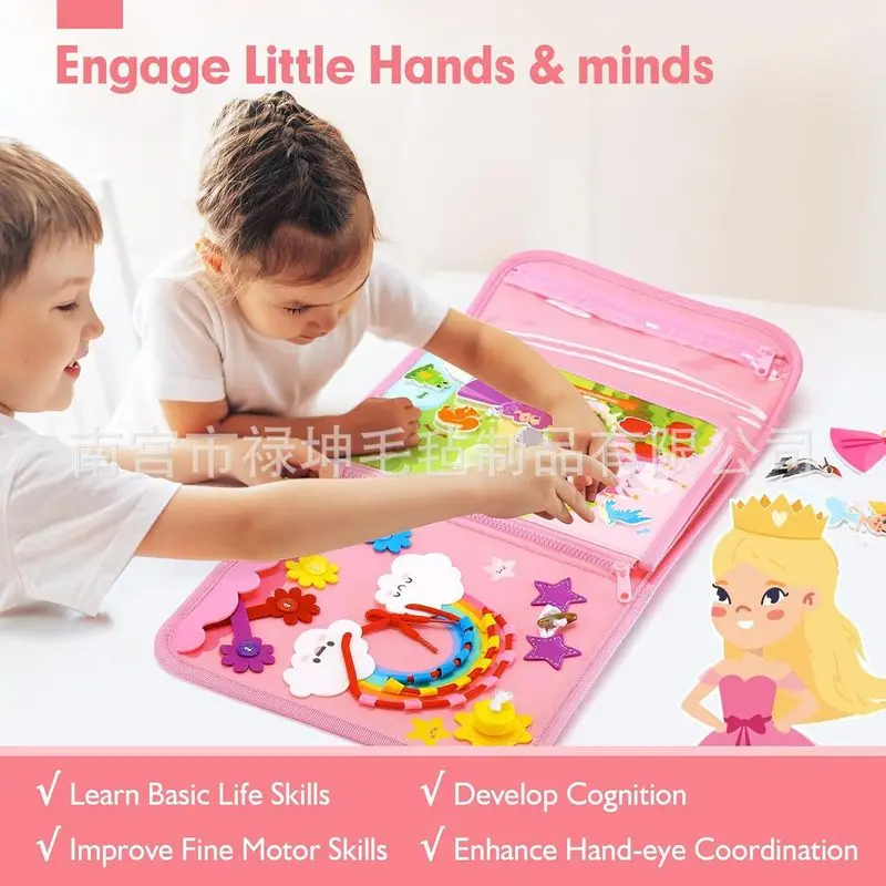 몬테소리 공주 펠트 비지보드 유아 생활 능력 학습 조기 - Kids Early Education 리뷰 및 가격