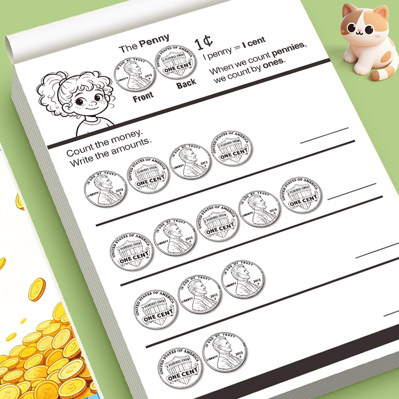 유아용 돈 세기 연습장 동전 인식 수학 연습장 조기 학 - Learning Workbook Preschool 리뷰 및 가격