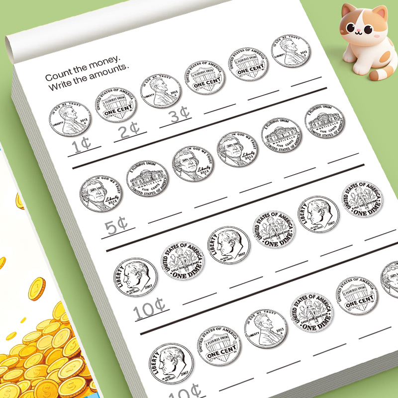 유아용 돈 세기 연습장 동전 인식 수학 연습장 조기 학 - Learning Workbook Preschool 리뷰 및 가격
