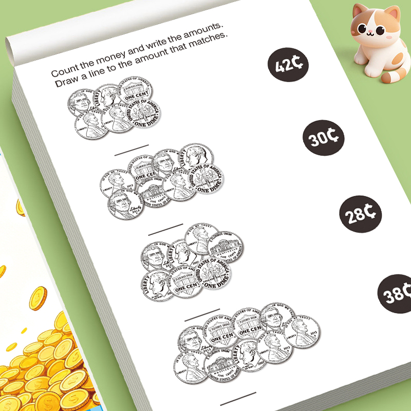 유아용 돈 세기 연습장 동전 인식 수학 연습장 조기 학 - Learning Workbook Preschool 리뷰 및 가격
