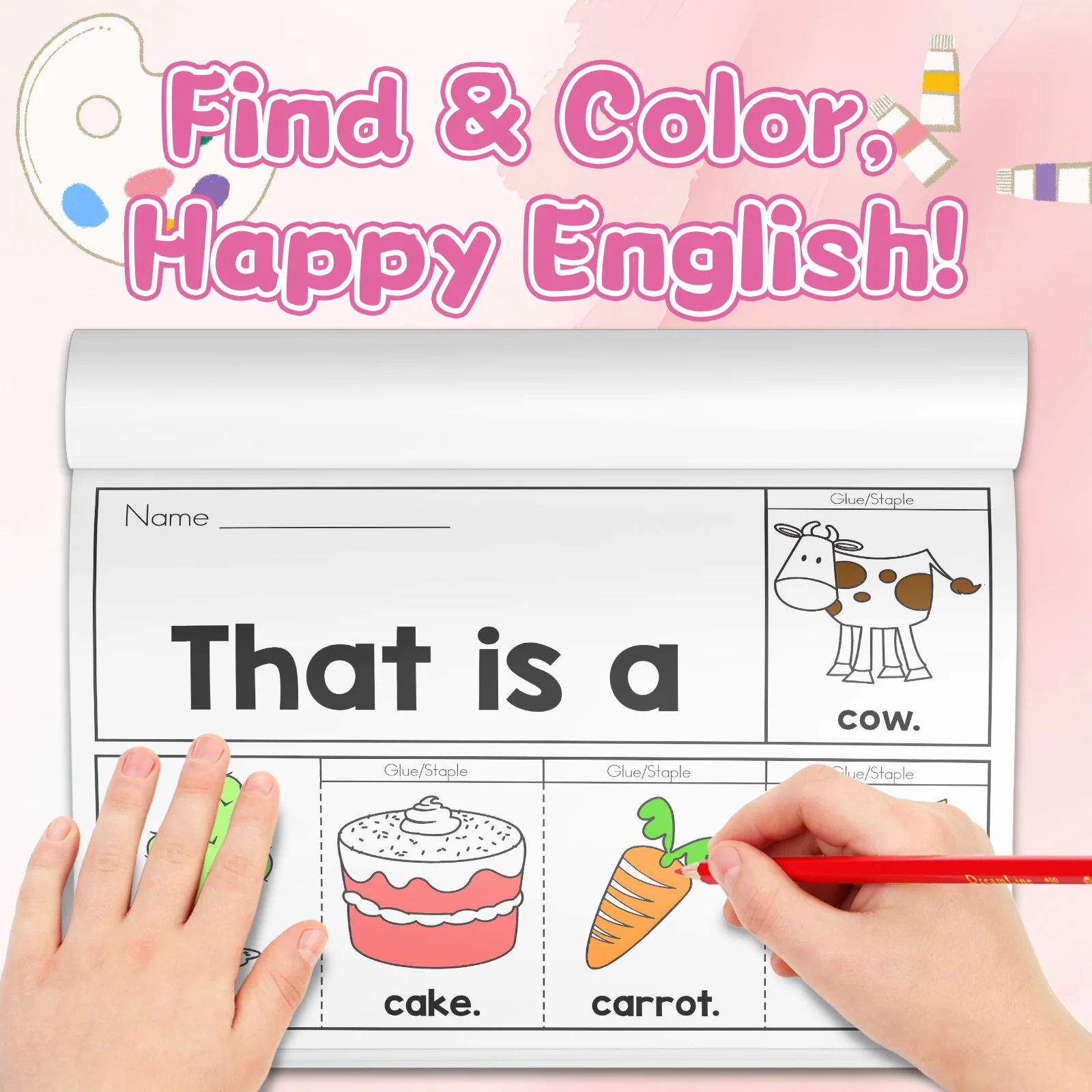 어린이 영어 단어 색칠 공부, 귀여운 만화 디자인, 유 - English Kids Education 리뷰 및 가격