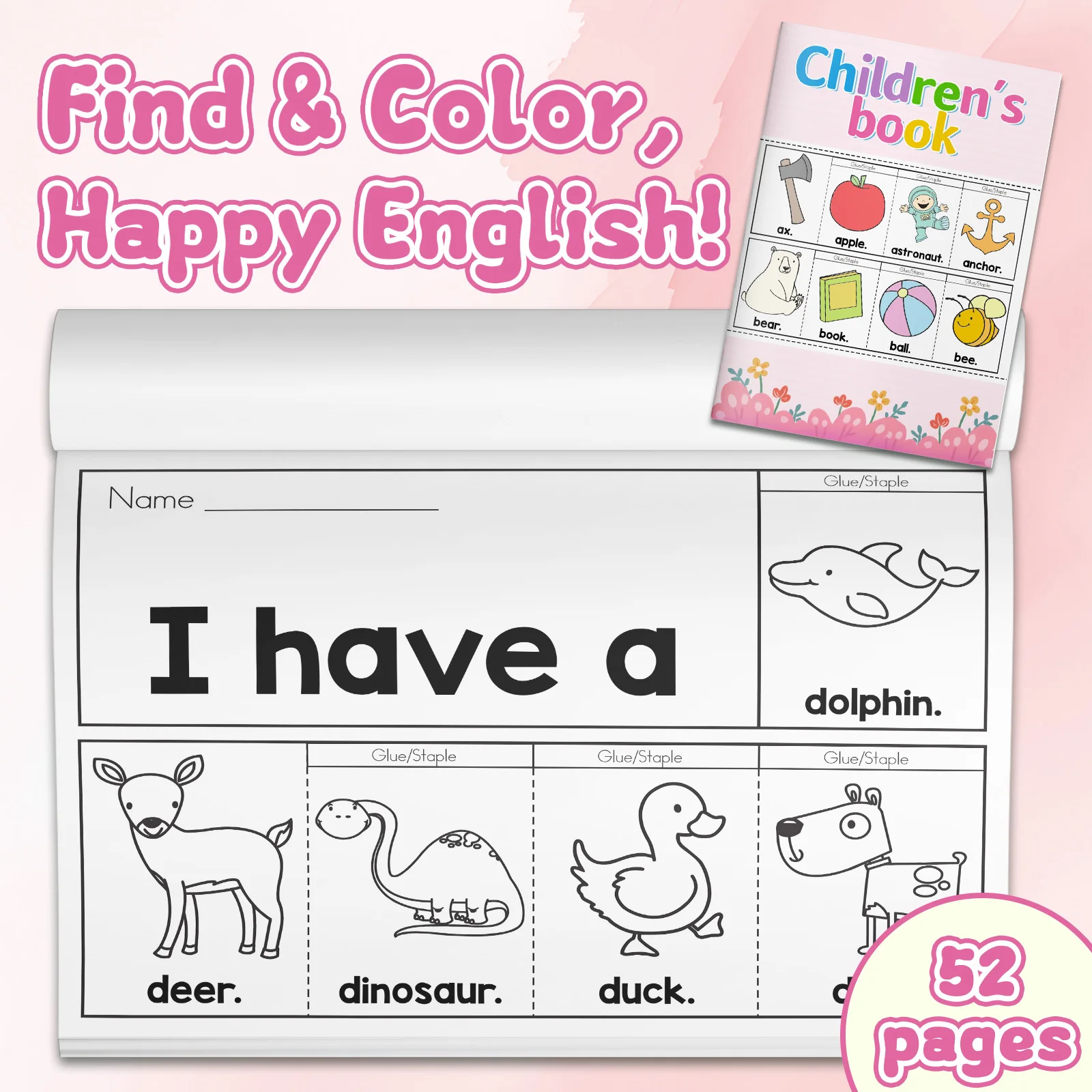 어린이 영어 단어 색칠 공부, 귀여운 만화 디자인, 유 - English Kids Education 리뷰 및 가격
