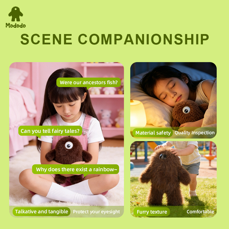 긴 털을 가진 빅풋 몬스터 AI 플러시 장난감, 외눈박 - Kids Education Company 리뷰 및 가격
